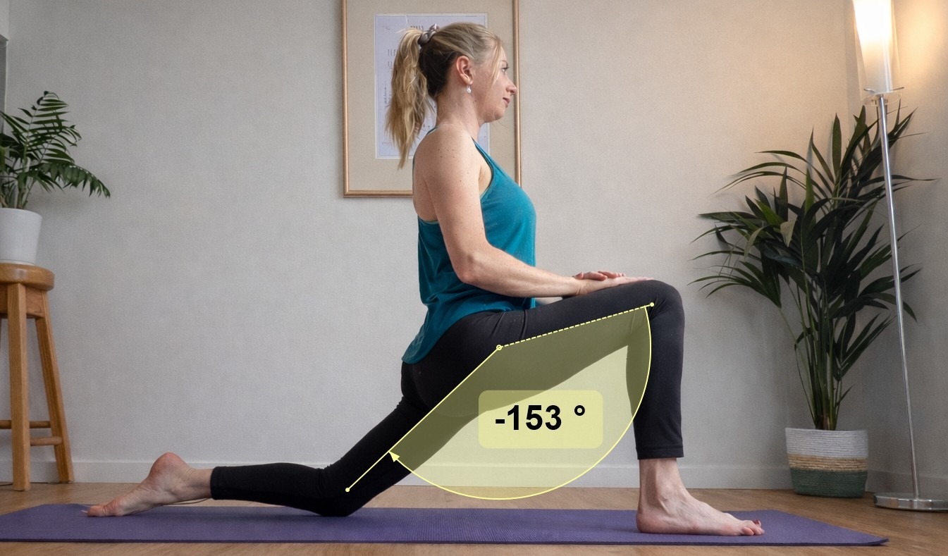 lunge angles kinovea yoga physio